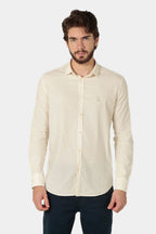 alt Camisa Linho Longa Bege Claro
