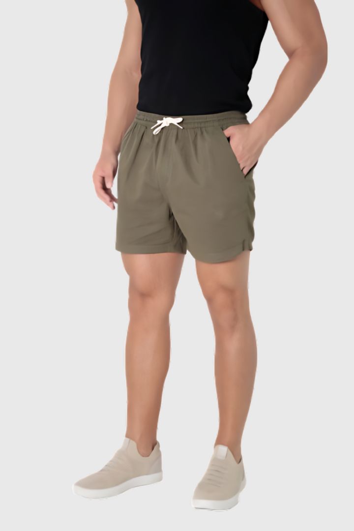 Short Sarja Verde Musgo