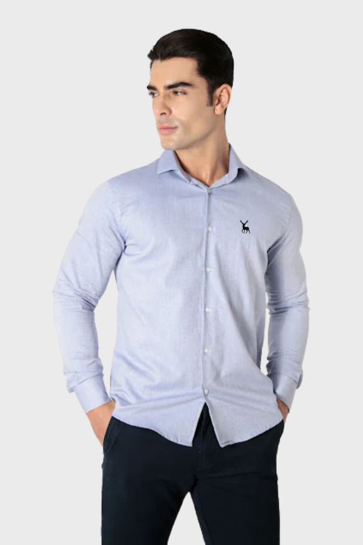 CAMISA ML Azul Claro