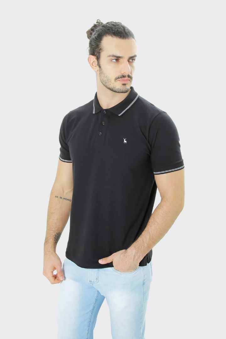 POLO GOLD VERÃO Preto