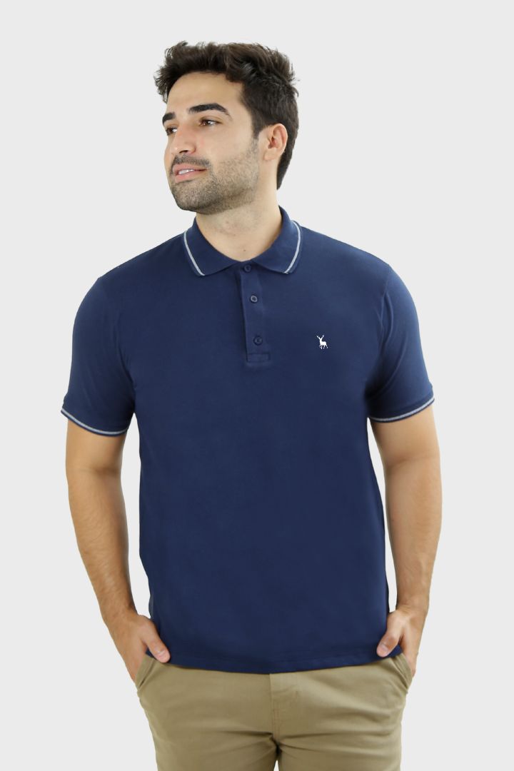 POLO GOLD VERÃO Azul Marinho